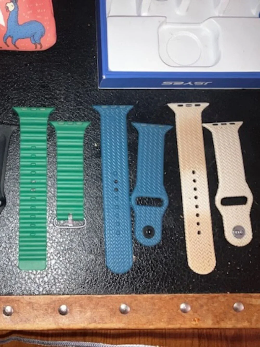 Lot of 5 Apple Smart iWatch Sport Silicone Bands  iWatch Series 9 8 7 6 5 4 3 SE